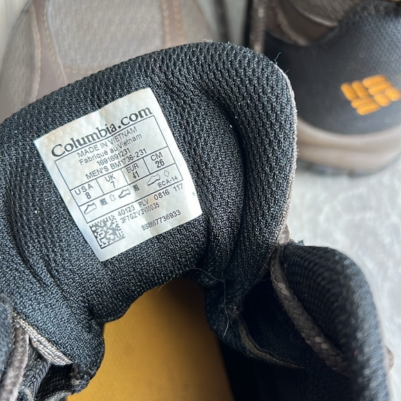 Columbia Plains Butte Mid Brown Waterproof Hiking Shoes - Style BM1736-231 Sz 8 - Picture 7 of 8